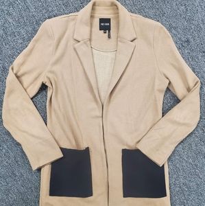 Nic & Zoe sweater jacket, retails for $178, NWOT, size XS, tan and black